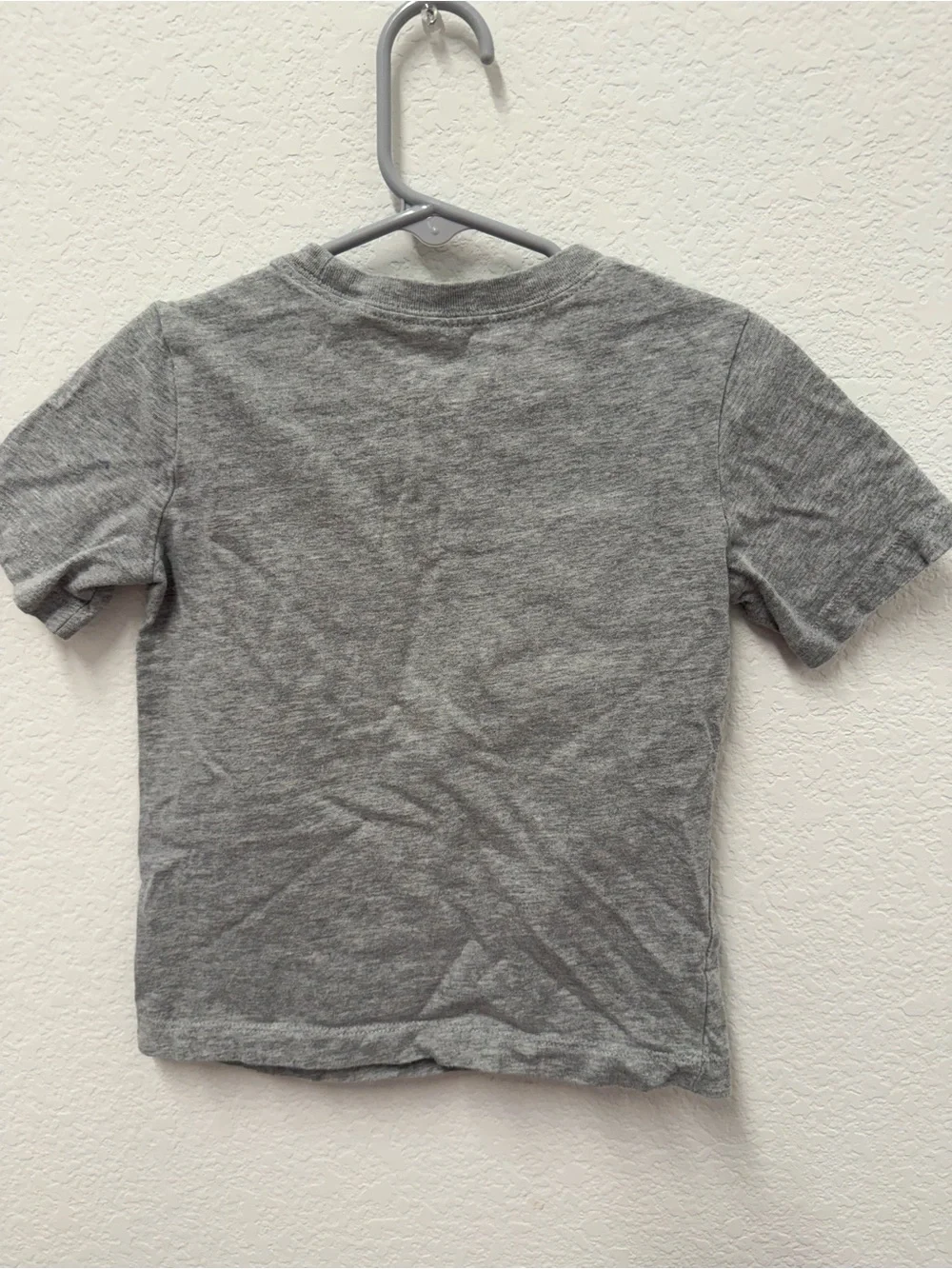 Carter's Gray Tee with Green Triceratops and Yellow Text